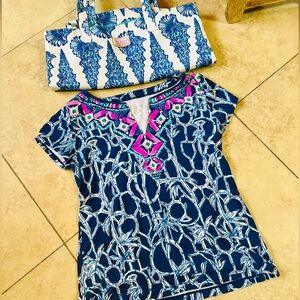Lilly Pulitzer Lucky Bamboo XS short sleeve Top
